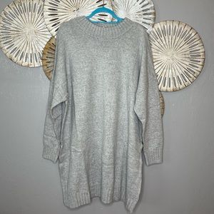 Grey sweater tunic
